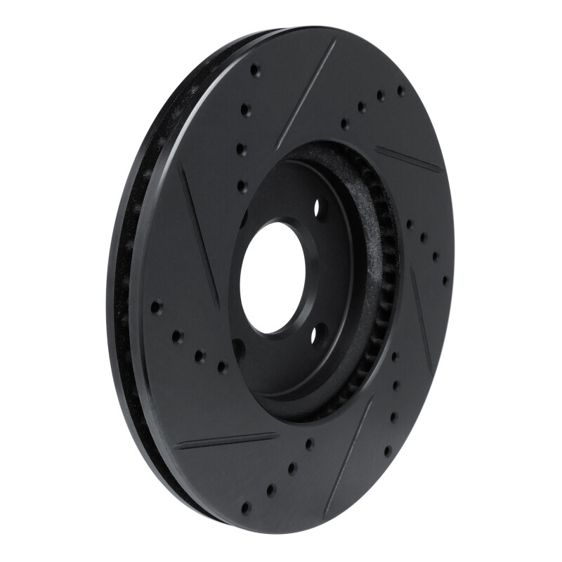 Ford Ecosport Brake Rotor (1) - Front Right - R1 Concepts - Drilled & Slotted - Black - `13-`16